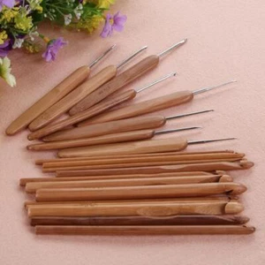 20pcs Crocheting Needles Durable Bamboo Sewing Accessories Home Knitting Gadgets - Picture 1 of 4