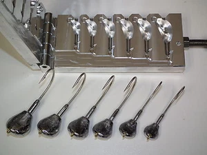 Salzwasser Boxhandschuh Jig Barb Form 1,1,5,2,2,5,3,4oz 3407 Weichkunststoffe - Bild 1 von 8