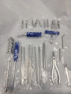 Extractor de tornillo óseo de 25 piezas mango de acoplamiento rápido estrella hexagonal herramienta ortopédica Foto 1 de 4