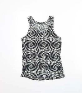 Atmosphere Womens Black Fair Isle Viscose Blend Tank Size 6 - Picture 1 of 12