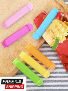 10pcs Portable Sealing Clips - Random Colors for Food Storage - NEW - Picture 1 of 5