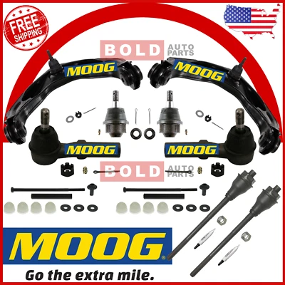 MOOG Front Upper Control Arm Kit Tie Rod Fits Chevy GMC Silverado Sierra 2500HD - Image 1 of 4