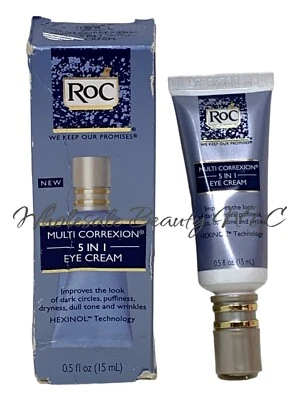 RoC Multi Correxion 5 in 1 Anti-Aging Eye Cream 0.5 Oz/15 ml NIB - Image 1 of 2
