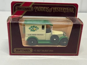 Matchbox Models of Yesteryear Y-5 1927 Talbot Van Rose's Lime Juice BOXED - Picture 1 of 8