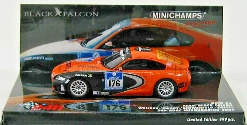 1:43 Scale,Resin Model, BMW Z4,Minichamps,24h Nurburgring 2009,#176 437092776 - Image 1 of 1