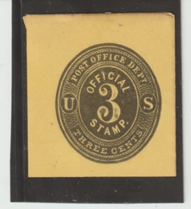 US Scott #UO7 Official Cut Square Full Corner MH - Picture 1 of 1