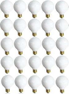 Paquete de 25 - Bombillas Candelabro Blanco Translúcido E12 25w - Imagen 1 de 2