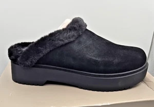 Franco Sarto Waleria bequeme schwarze Damen-Slipper mit Kunstfellfutter Größe 7,5 - Bild 1 von 7
