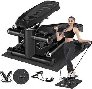Mini Stair Stepper Home Gym | Adjustable, LED, Silent, Resistance Bands, 120KG - Picture 1 of 6