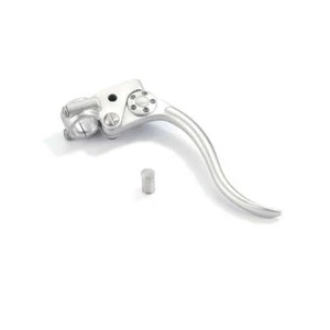 Kustom Tech Moto Motorbike Deluxe Mechanical Brake Lever Assembly Satin - Picture 1 of 1
