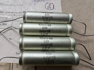 Capacitor 0.47uF +/-5% 630V  PETP Axial  K73-16V /NOS  Lot of 4 pcs+ - Picture 1 of 3