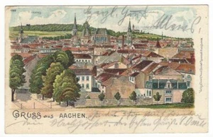 Ansichtskarte Aachen Louis Berg und Salvatorberg Nr. 4952 Soldatenkarte - Picture 1 of 2