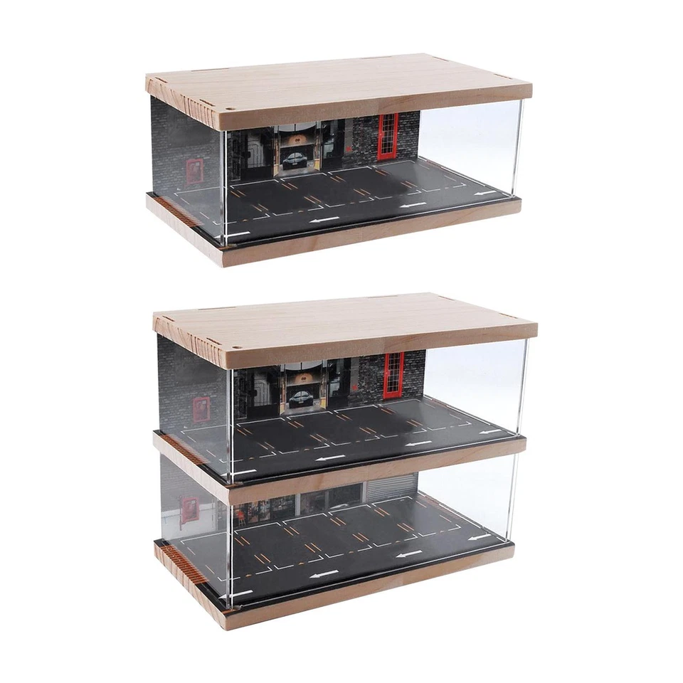 1:64 Parking Lot Display Case Collectibles Acrylic Dustproof Container - Image 1 of 1