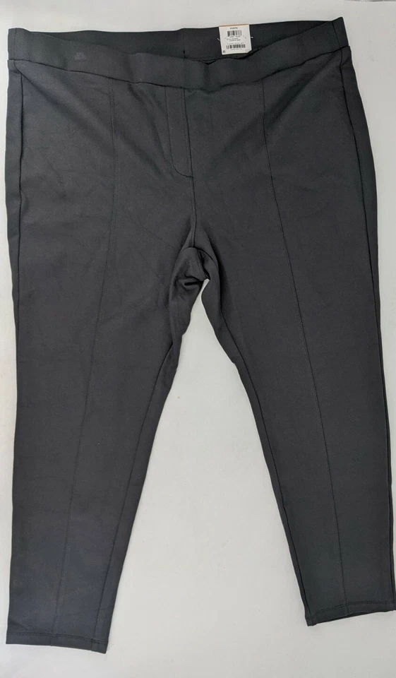 Style & Co Plus Size Seamed Ponte Leggings gray 24W - Image 1 of 4