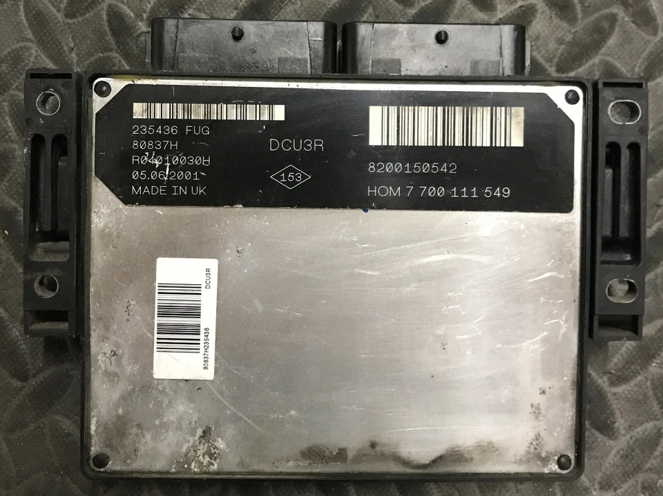 Calculateur moteur décodé DCU3R RENAULT KANGOO 8200150542 HOM7700111549 1.9D - Imagen 1 de 1
