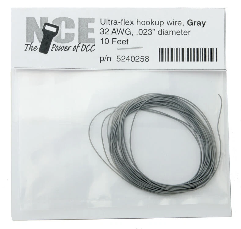 NCE 5240258 Ultraflex Wire 32 Gauge 10ft Gray - Image 1 of 1