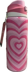 Hydrapeak Oasis 32 OZ Día de San Valentín *EDICIÓN ESPECIAL Corazón Rosa, Artesanal Owala - Imagen 1 de 2