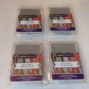 Luminescence White Birch Scented Wax Melts Lot Of 4 Six Cubes Per Pack 2.5 Oz. - Picture 1 of 5