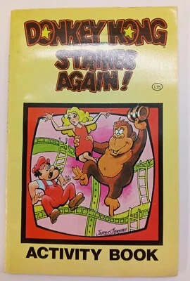 Donkey Kong Strikes Again! Activity Book 1983 Nintendo Mario Luigi  - Изображение 1 из 4