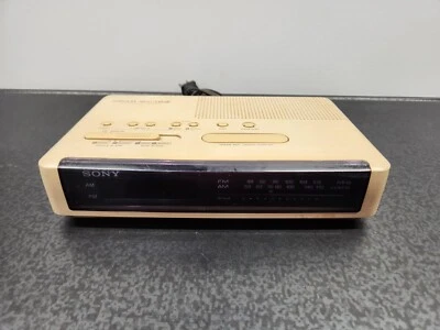 Vtg Sony Dream Machine ICF-C320 AM FM Radio Alarm Clock Red LED Face ~ Works - Image 1 of 4