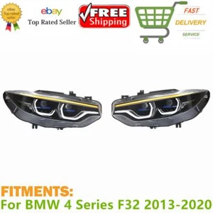 ✅For BMW 4 Series F32 2013-2020 LED DRL Headlights Assembly Turn Signal Lamp Set - Picture 1 of 12