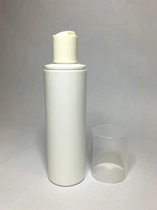 Empty 200ml Over Cap Bottles With White Disc Top Cap *ANY AMOUNT* - Picture 1 of 3