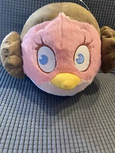 Star Wars Angry Birds Plush Girl Pink Bird Princess Leia Plush Ball 10” Game Toy - Picture 1 of 6