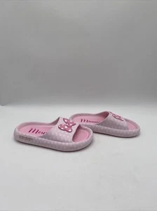 Ground Up Kids Minnie Mouse Pink Sandal Slides Size 2 - Picture 1 of 5