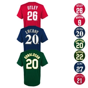 MLB Team Player Name & Number Jersey T-Shirt Collection Boys Youth Size (4-18) - Picture 1 of 20