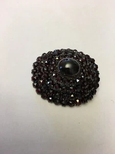 Antique Art Deco 10k Gold And Garnet Brooch - Picture 1 of 12