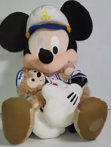Disney Parks ~ Mickey Mouse Sea Captain & Seesack ~ Spielzeug Plüschtier Kuscheltiere - Bild 1 von 11