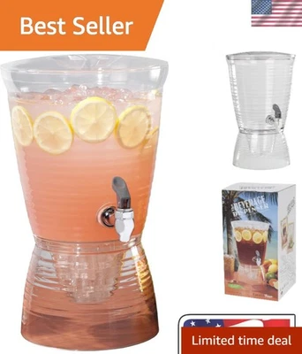 Elegante dispensador de bebidas de corteza de 1,5 galones - diseño irrompible y sin BPA Foto 1 de 4