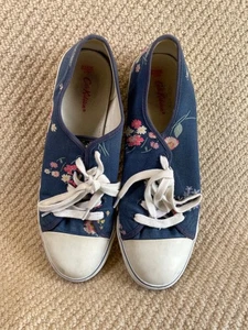 Cath Kidston Trainers Womens Size 7UK 40 Floral Lace - Picture 1 of 7