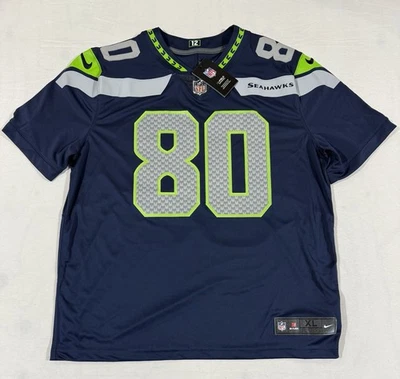 Camiseta Nike Steve Largent Seattle Seahawks #80 Dri Fit masculina GG nova com etiquetas $150 - Imagem 1 de 4
