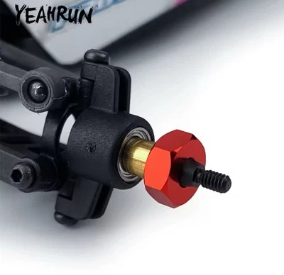 Red Wheel Hexes LOSI 1/24 Micro-B Buggy 1/28 Micro T[4] Aluminum 🇺🇸 US Seller - Image 1 of 4