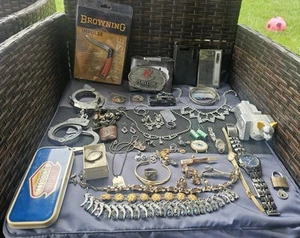Vtg Junk Jewelry Lot Jewelry, Watches & Random Stuff For Parts Or Repurpose  - Picture 1 of 24