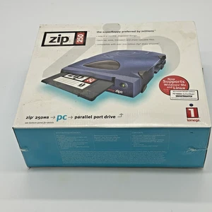 Iomega Zip 250 MB externes Parallelport-Laufwerk, 250 MB Speicherdiskette enthalten - Bild 1 von 8