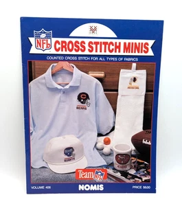 Gezählte Kreuzstichmuster NFL Football Team Helm mit Logo 28 Teams Vintage - Bild 1 von 4