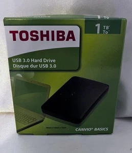 Toshiba Canvio Ready HDTP310XK3AA 1 TB Portable Hard Drive - External - Black - Afbeelding 1 van 2