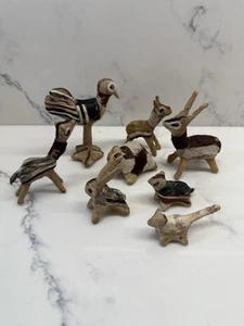 Rawhide Animal figures  X 8 Possible Disney lovely condition Rare Vintage - Picture 1 of 24