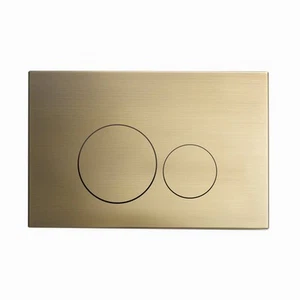 Well Made Forever Wall Mount Actuator Flush Push Button Plate in Brushed Bras... - Picture 1 of 3