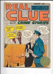 Real Clue Crime Stories Volumen 4 #11 Hillman Publications 1950 Fn- 5.5 - Imagen 1 de 2