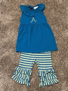 Southern Tots “A” Ruffle Summer Outfit/Set Size 5 - Picture 1 of 8