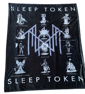 Sleep Token Take Me Back To Eden Album Songs Decke 51x63 schwarz Fleece Überwurf - Bild 1 von 7