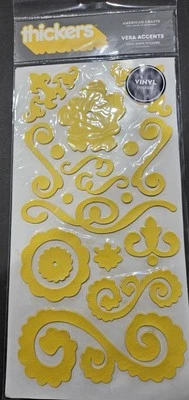 Pegatinas de vinilo gruesas de acentos Vera en diferentes formas de American Crafts  Foto 1 de 2