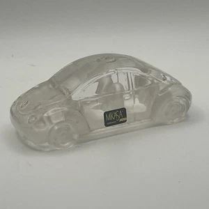 MIKASA Crystal Volkswagen VW Beetle Bug Glass Ornament Gift DECOR PLEASE READ - Picture 1 of 6