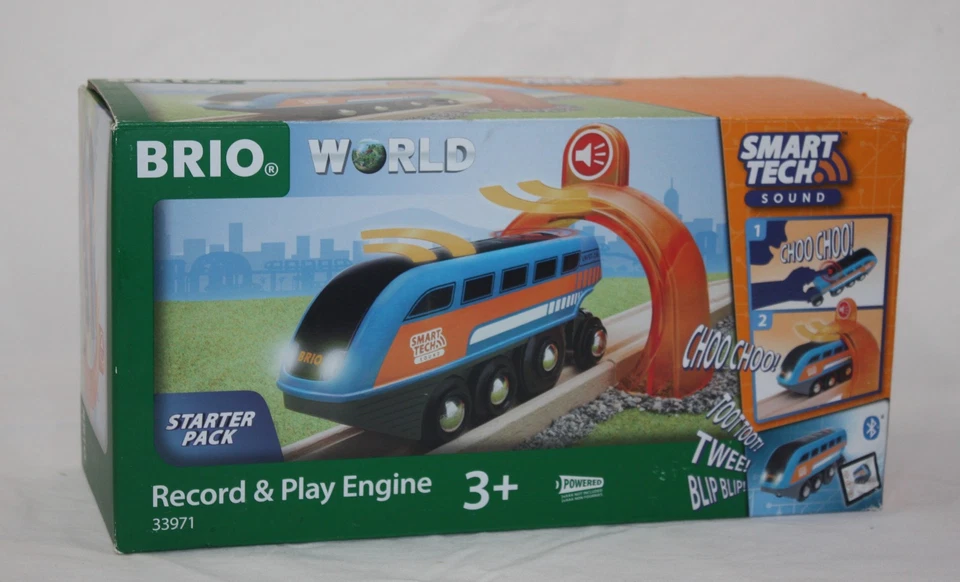 BRIO 33971 Smart Tech Sound Record & Play Engine | Wooden Toy Train for Kids ...