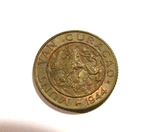 Moneda de 1 céntimo Curazao Países Bajos 1944 - Imagen 1 de 5