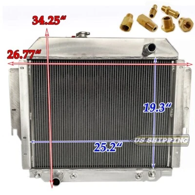 Radiator For 1975-1991 1976 1977 Ford Van E 100/150/250/350 Econoline Club Wagon - Image 1 of 4