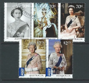AUSTRALIA 2015 LARGO MAYO REINADO CONJUNTO DE 5 FINO USADO - Imagen 1 de 1